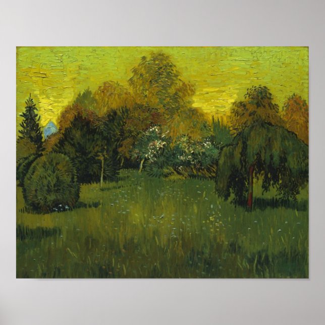 Der Garten des Dichters Van Gogh Poster (Vorne)