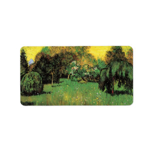 Der Garten des Dichters von Vincent van Gogh Adressaufkleber