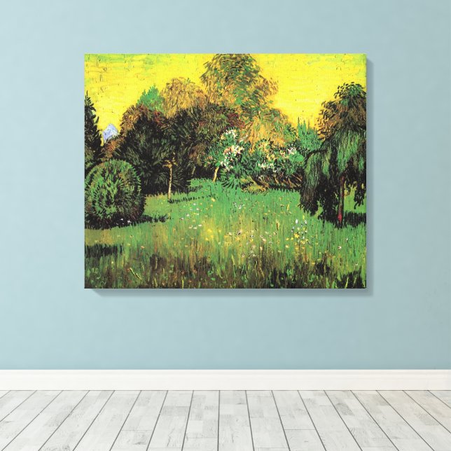 Der Garten des Dichters von Vincent van Gogh Leinwanddruck (Insitu (Holzboden))