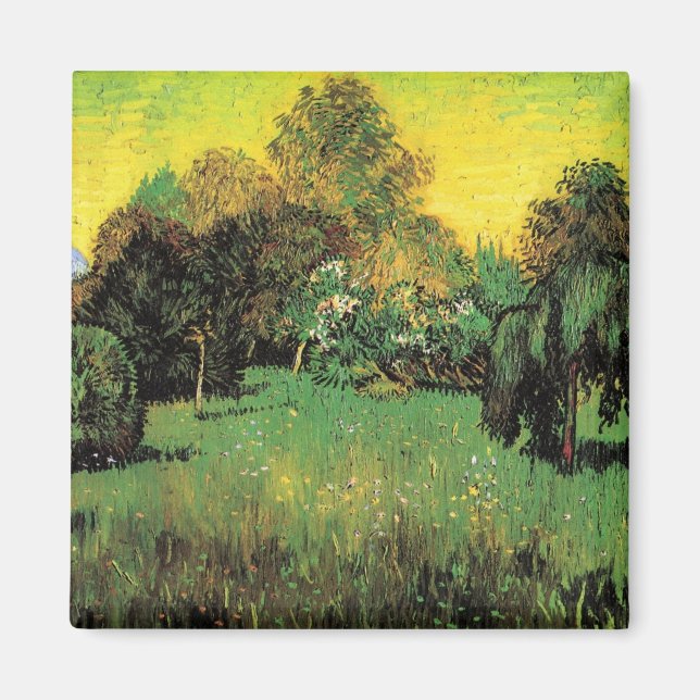 Der Garten des Dichters von Vincent van Gogh Magnet (Vorne)