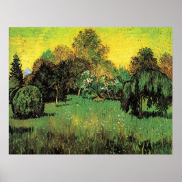 Der Garten des Dichters von Vincent van Gogh Poster