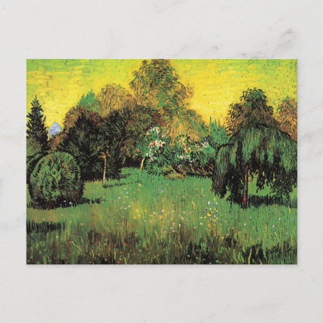 Der Garten des Dichters von Vincent van Gogh Postkarte (Vorderseite)