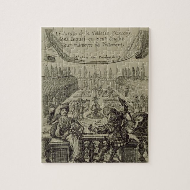 Der Garten des französischen Adels, c.1640 Puzzle (Vertikal)
