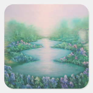 Der Garten des Friedens 2011 Quadratischer Aufkleber