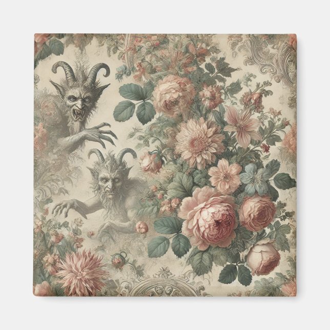 Der Garten des Goatmans - Gotisches Folklore-Desig Magnet (Vorne)