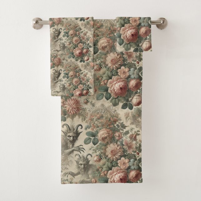 Der Garten des Goatmans - Gotisches Viktorianisch Badhandtuch Set (Insitu)