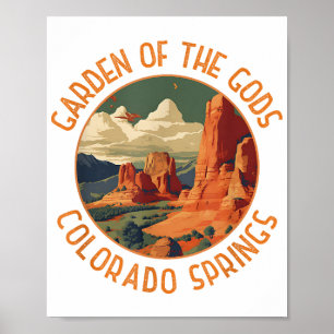 Der Garten des Gods Colorado Springs beängstigende Poster