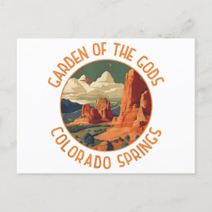 Der Garten des Gods Colorado Springs beängstigende Postkarte