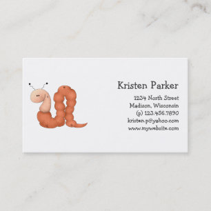 Der Garten des Gramms · Roter Wurm Visitenkarte