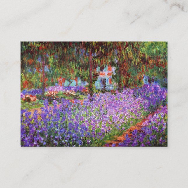 Der Garten des Künstlers bei Giverny durch Monet Visitenkarte (Vorderseite)