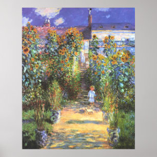 Der Garten des Künstlers in Vetheuil - Claude Mon Poster