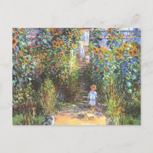 Der Garten des Künstlers in Vetheuil - Claude Mone Postkarte