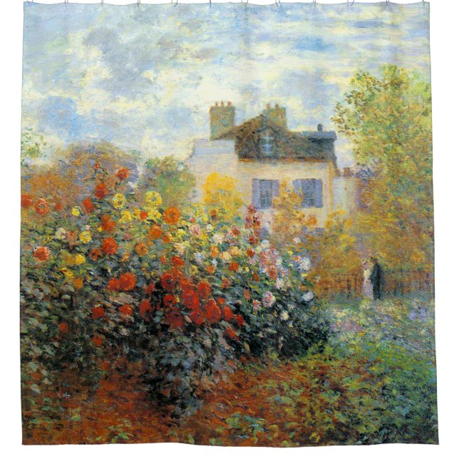 Der Garten des Monet von Argenteuil Duschvorhang (Vorderseite)