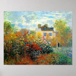 Der Garten des Monet von Argenteuil Poster