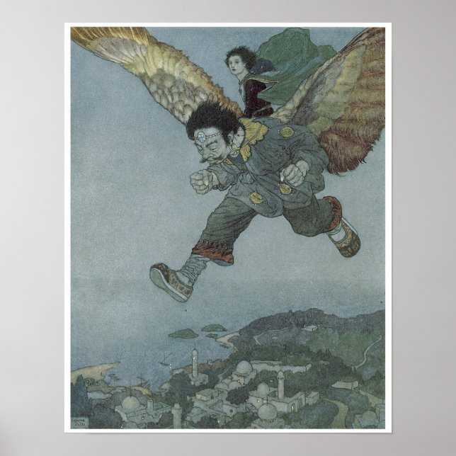 Der Garten des Paradieses, Edmund Dulac Poster (Vorne)