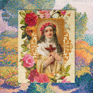 Der Garten des Puzzle de Saint-Rose
