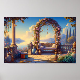 Der Garten des sanften Lichts Poster