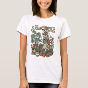 Der Garten des Skeletts Vintage Botanischer Garten T-Shirt