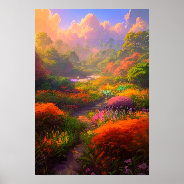 Der Garten des Sofas Poster (Vorne)