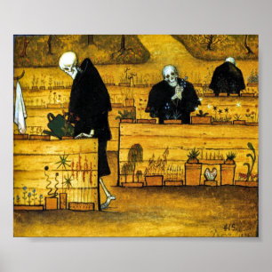 Der Garten des Todes von Hugo Simberg 1896 Poster