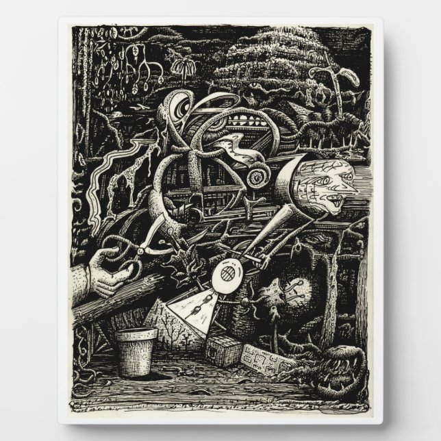 Der Garten des Wahnsinns von Brian Benson Fotoplatte (Vorderseite)