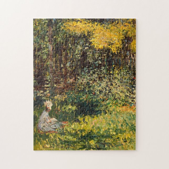 Der Garten (Detail) Monet Fine Art Puzzle (Vertikal)