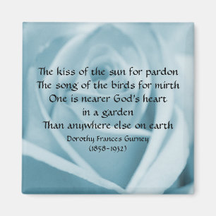Der Garten-Gedicht des Gottes - Magnet