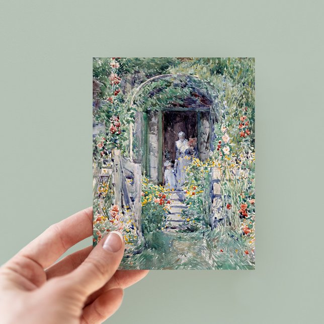 Der Garten in seiner Herrlichkeit | Childe Hassam Postkarte (Von Creator hochgeladen)