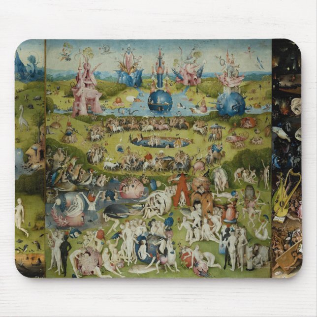 Der Garten Irdischer Freuden Hieronymus Bosch Mousepad (Vorne)