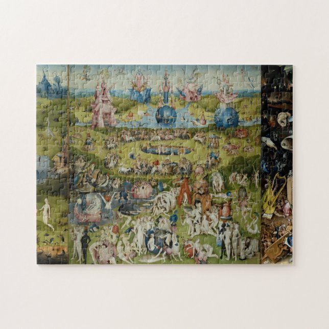 Der Garten Irdischer Freuden Hieronymus Bosch Puzzle (Horizontal)