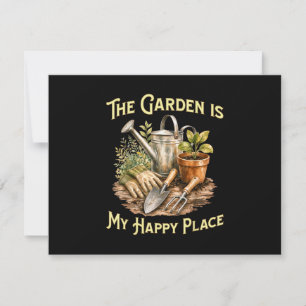 Der Garten ist mein glücklicher Ort - Gartenliebha Save The Date