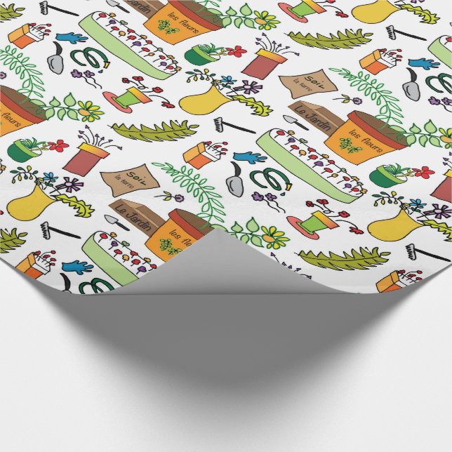 Der Garten (Le Jardin) Geschenkpapier (Ecke)