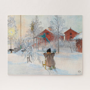 Der Garten und das Waschhaus von Carl Larsson Puzzle
