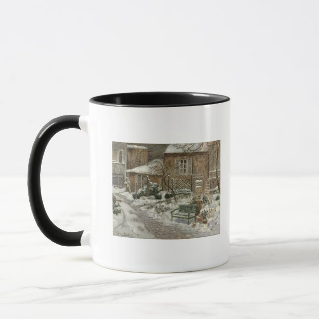 Der Garten unter Snow, 1909 Tasse (Links)