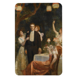Der Garten von Armida (von John Collier) Magnet