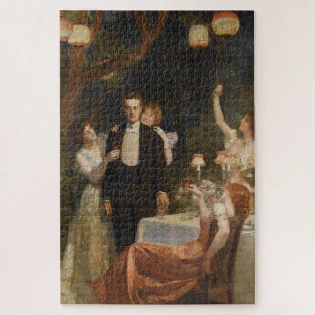 Der Garten von Armida (von John Collier) Puzzle (Vertikal)