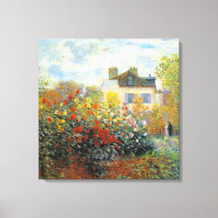 Der Garten von Monet bei Argenteuil Fine Art 24 x Leinwanddruck