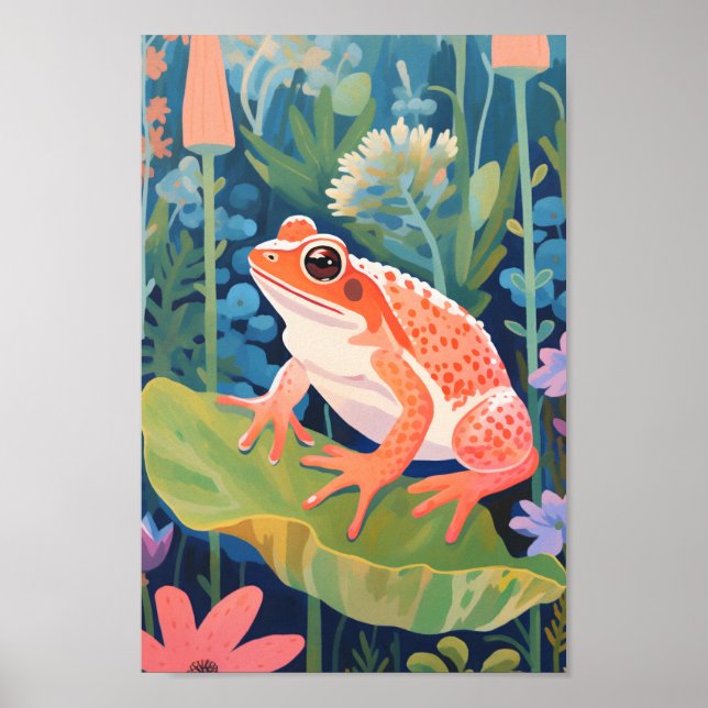 Der Gartenfrosch Poster (Vorne)