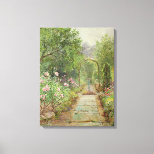 Der Gartenweg Leinwanddruck