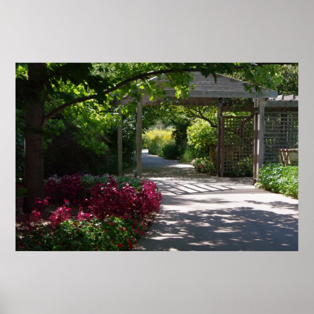 Der Gartenweg Poster (Vorne)