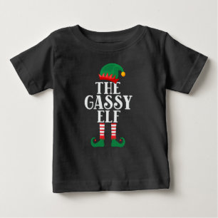 Der Gassy Elf Funny Christmas Baby T - Shirt