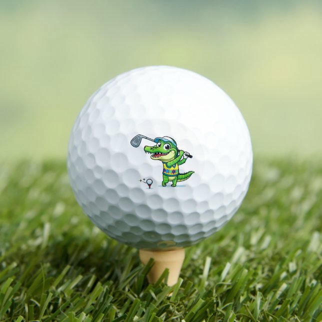 Der Gator-Golf Krokodil Golfball (Insitu T-Shirt)