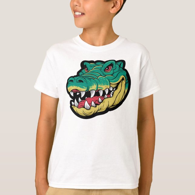 Der Gator und sein hartes Lächeln T-Shirt (Vorderseite)