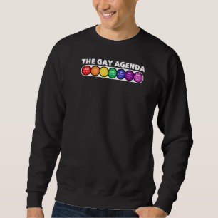 Der Gay Weekly Agenda Lgbt Pride Rainbow Sweatshirt