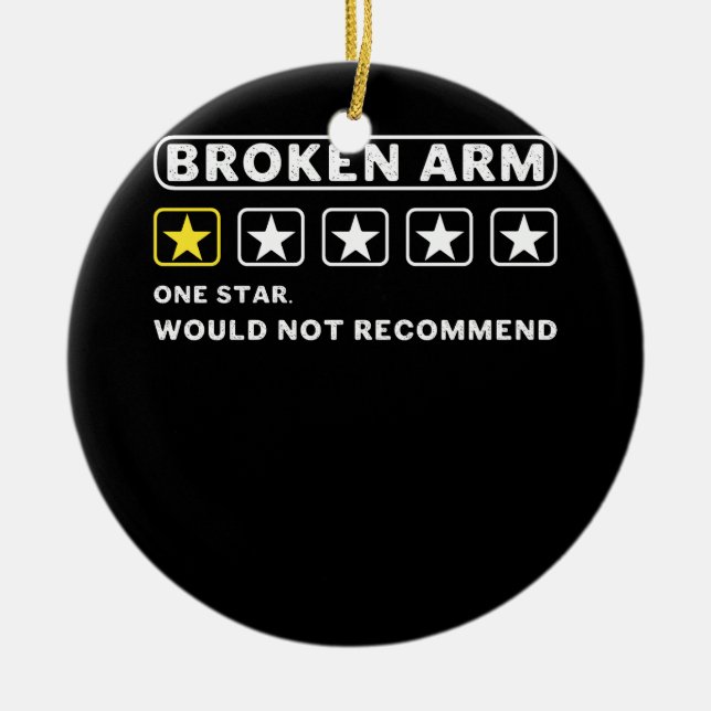 Der gebrochene Arm würde nicht empfehlen, sich bal Keramik Ornament (Vorne)