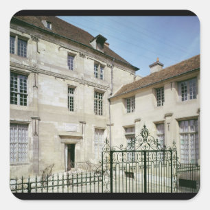 Der Geburtsort von Jean de la Fontaine Quadratischer Aufkleber