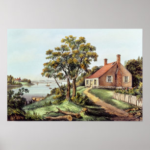 Der Geburtsort von Washington an der Bridges Creek Poster