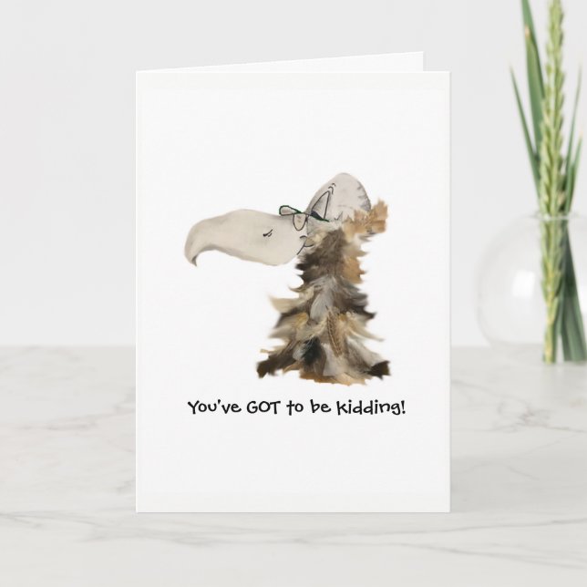 Der Geburtstag der ALTEN BIRD Karte (Vorderseite)