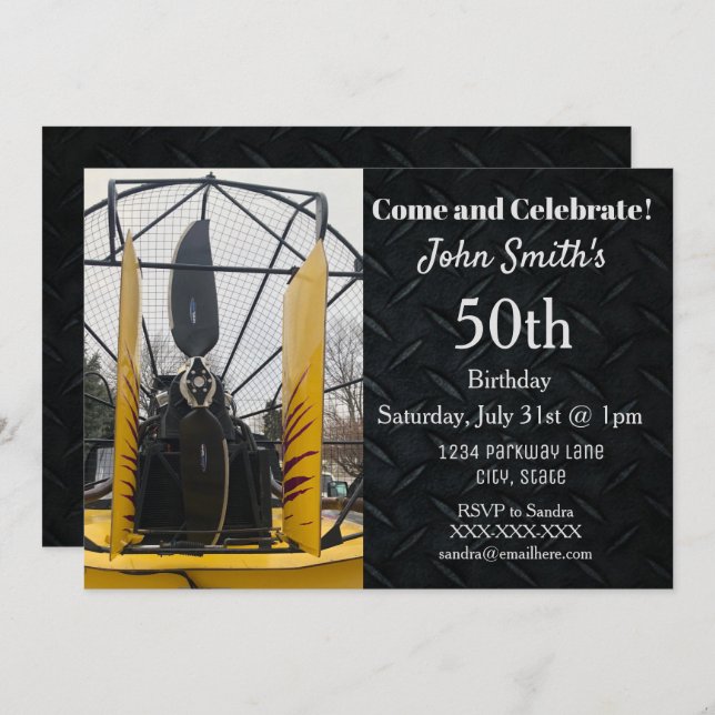 Der Geburtstag der Einladung (Vorne/Hinten)