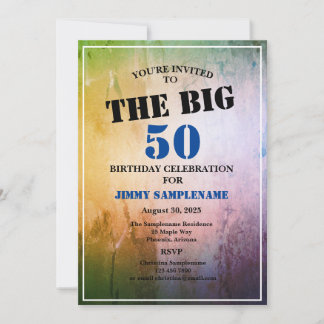 Der Geburtstag des Abstrakten Blauen Mannes feiert Einladung